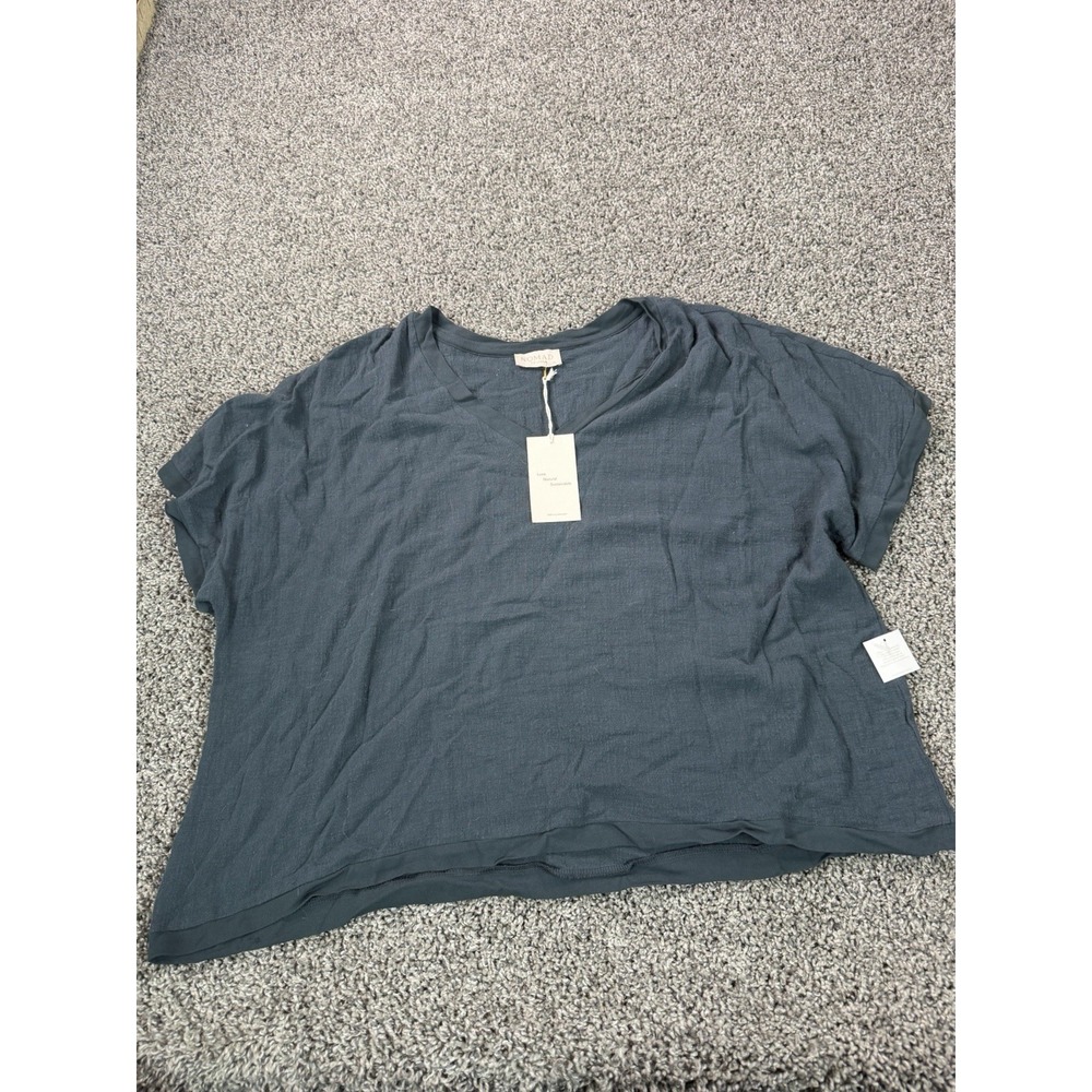 Nomad The Label Short Sleeve T Shirt Women's Size L/XL Gray NWT Sustainable